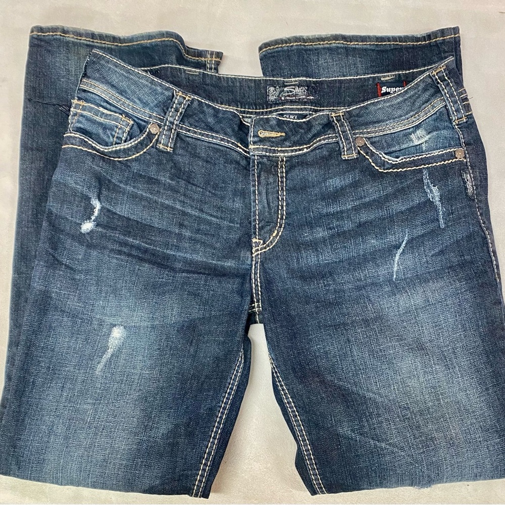 Silver Suki Mid Boot Jeans size 36